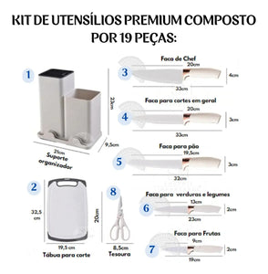 Kit de Utensilios para cozinha