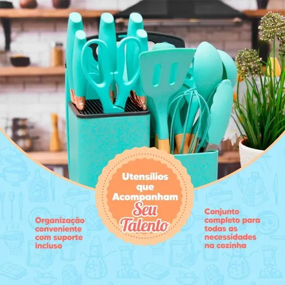 Kit de Utensilios para cozinha